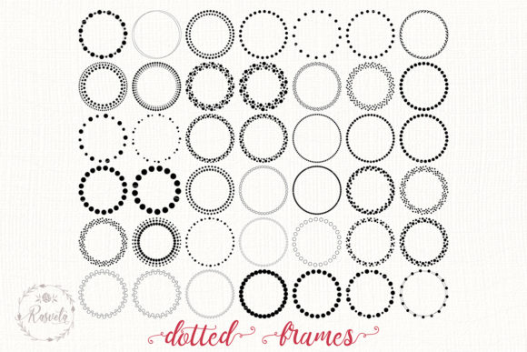 Download Dotted Circle Wreaths Frame - Frame Collection