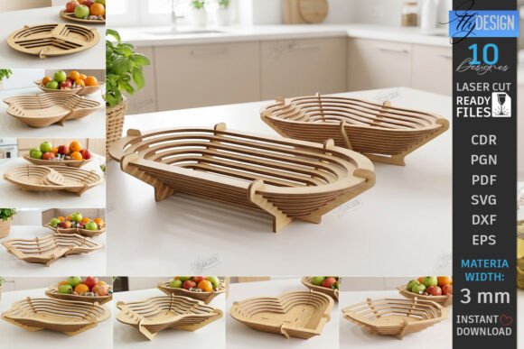 Download Layered Contour Bowl Laser Cut Bundle - Laser cut bundle Collection
