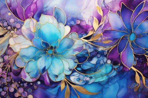 Download Stained Glass Floral Background - Floral Collection