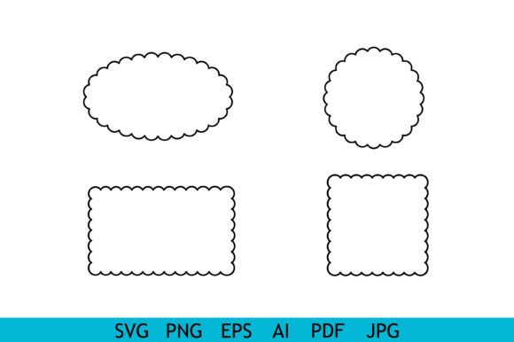 Download Scallop Frame Border SVG Set - Frame Collection