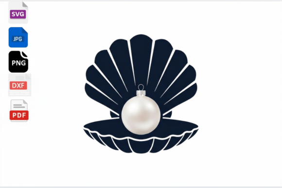 Download Pearl in Shell SVG Clipart - Pearl Collection