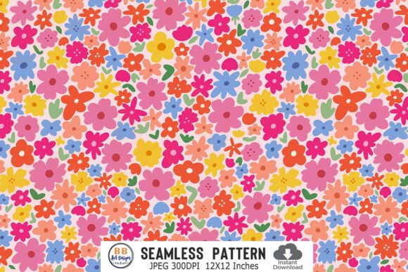 Download Seamless Floral Pattern JPG Flower Paper - Floral Collection